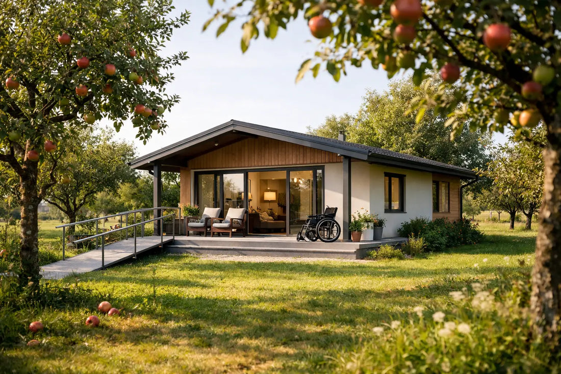 Zorggeschikte bungalow in boomgaard voor rust