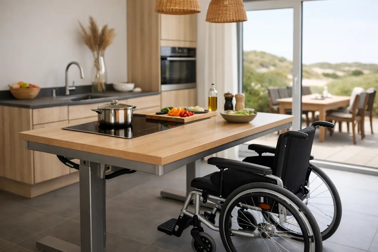 Vakantiehuis met hoog laag keuken kiezen